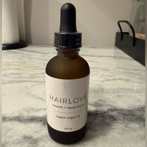 NEW in sealed bottle! HAIRLOVE Organic Argan Oil 2 fl. oz.